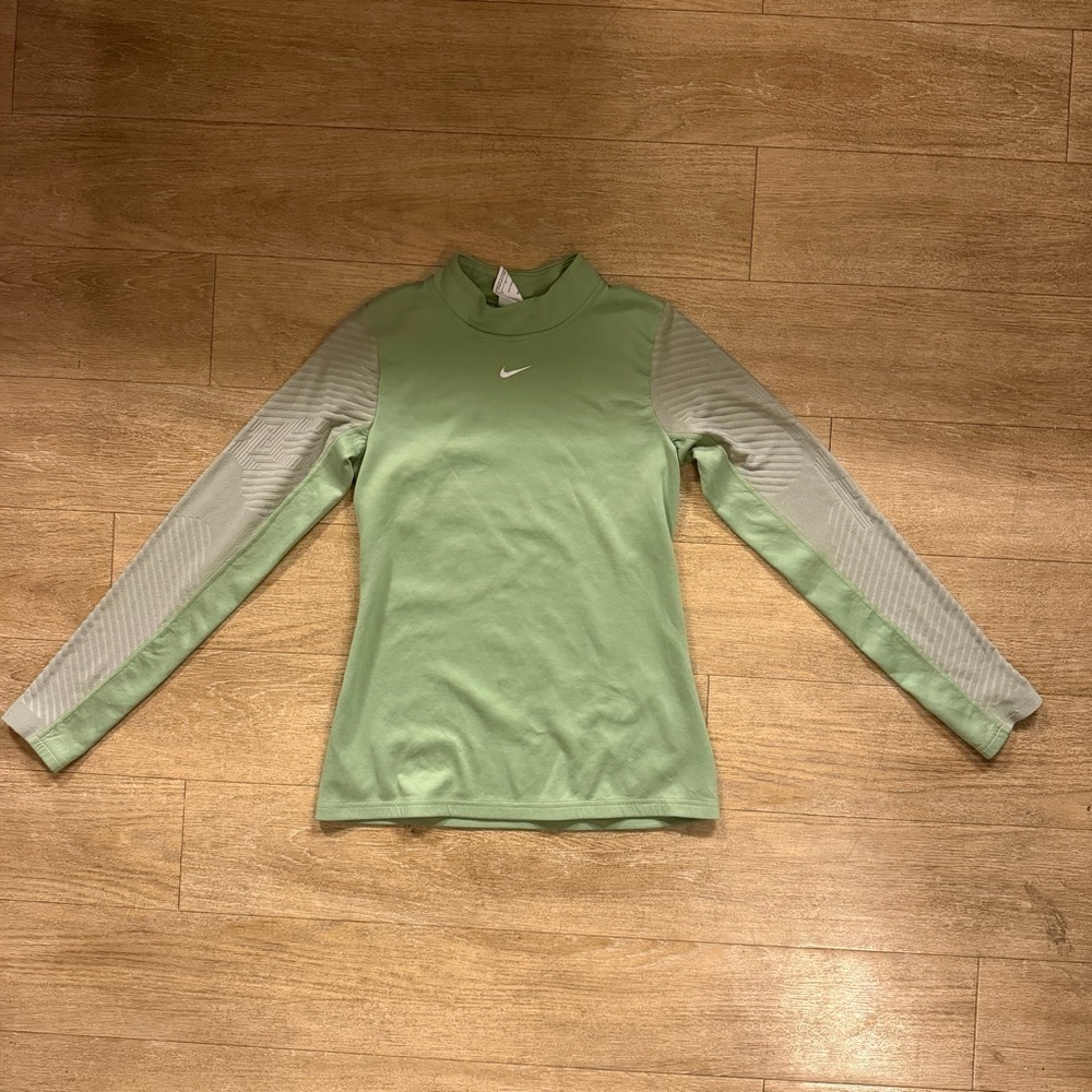 Nike Pro Olive Green Therma-FIT Long Sleeve Top size medium